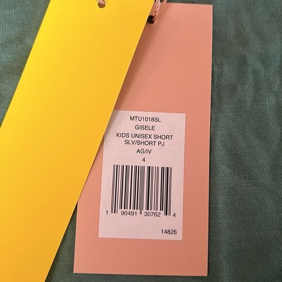 NWT Eberjey Kids TENCEL™ Modal Unisex Short PJ Set Gisele Size 4 - Picture 4 of 6